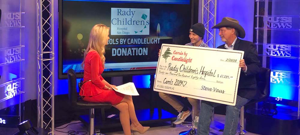 Rady Children's Hospital donation
